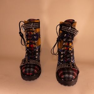 Jeffrey Campbell Lilith 2 Plaid Boot